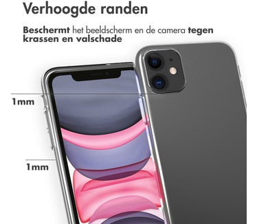 Accezz Clear Backcover iPhone 11 - Transparant (iPhone 11) Transparant