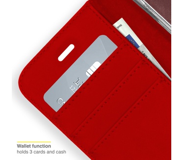 Accezz Wallet Softcase Bookcase Samsung Galaxy A72 - Rood (Galaxy A72) Rood