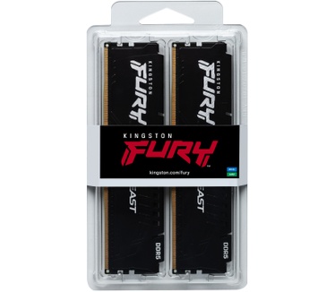 Kingston 32GB 6400MT/s DDR5 CL32 DIMM (Kit of 2) FURY Beast Black XMP