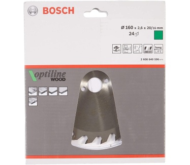 Bosch Optiline Wood Cirkelzaagbladen