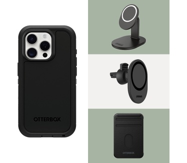 Otterbox Defender Series XT voor iPhone 15 Pro, Black (iPhone 15 Pro) Zwart