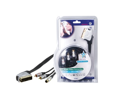 HQ Products SCART-SVHS/RCA 2.5m