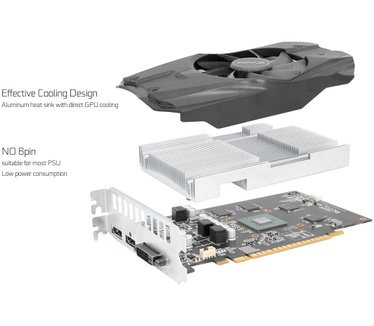 Galaxy GeForce GTX 1050 2GB OC (Retail)
