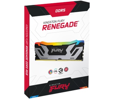 Kingston 24GB 8400MT/s DDR5 CL40 CUDIMM FURY Renegade RGB Silver XMP
