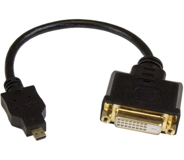 Startech.com Micro HDMI-naar-DVI-D-adapter - M/F - 20 cm Zwart