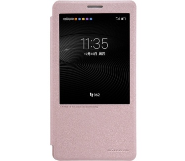 Nillkin New Sparkle S-View BookCase voor Huawei Mate 8 - Roségoud