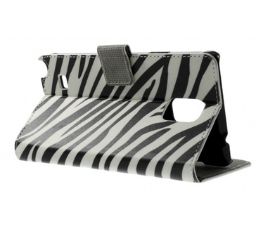Kees Zebra Print Portemonnee Hoesje Samsung Galaxy Note 4