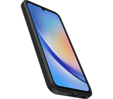 Otterbox OtterBox React-hoesje voor Galaxy A34 5G, schokbestendig, valbestendig, ultradun, beschermende, getest volgens militaire standaard, Antimicrobieel, Black Crystal, Geen retailverpakking