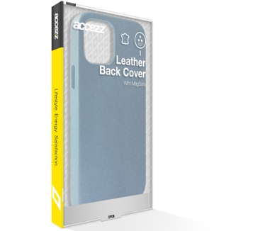 Accezz Leather Backcover met MagSafe iPhone 12 Mini - Donkerblauw
