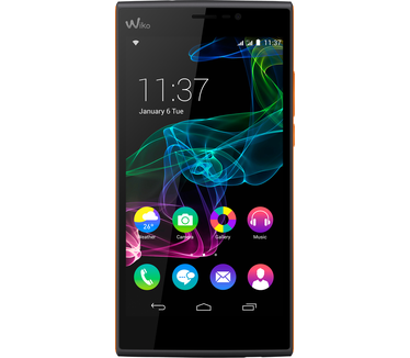 Wiko Ridge Fab 4G Zwart/Oranje Oranje, Zwart