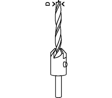 Bosch Bedoeld voor boren met centreerpunt voor verzinkboren