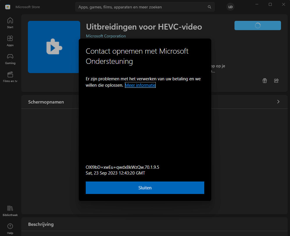 HEVC videoextensie probleem op Windows 11 - Windows clients - GoT