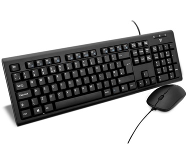 V7 Wired Keyboard and Mouse Combo (Qwerty UK)