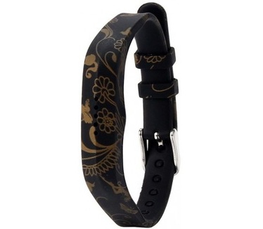 qMust Vervangende Armband voor Fitbit Flex 2 - gouden bloemen