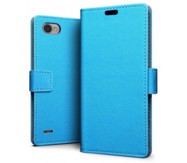 qMust LG Q6 Wallet Hoesje Blauw