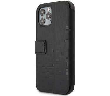 U.S. Polo Embroidery Book Case - iPhone 12/12 Pro (6.1") - Zwart Zwart