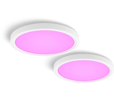 Philips Hue Devote slanke plafondlamp S 2-pack