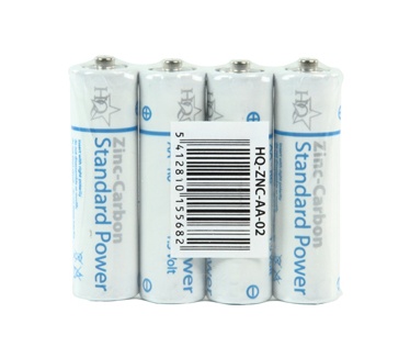 HQ Products Zinc-Carbon 4x AA 1.5V