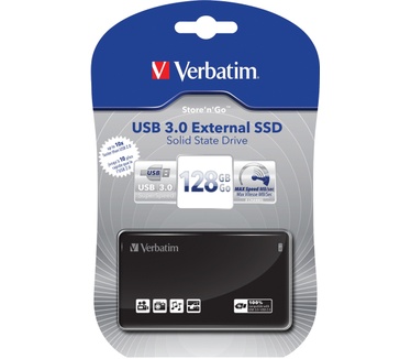 Verbatim Store 'n' Go External SSD 128GB Zwart