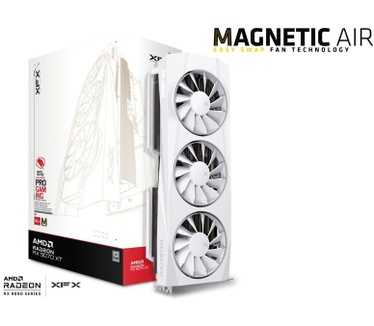 XFX Quicksilver AMD Radeon RX 9070 XT White Magnetic Air Edition