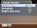 Pentax K-m menu-interface