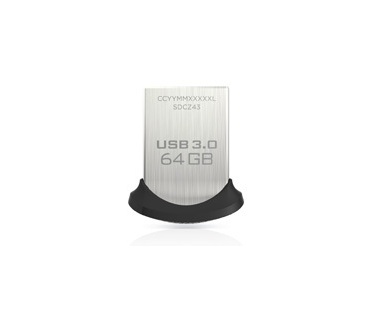 Sandisk UltraFit 64GB USB 3.0 FlashDrive 64GB Zwart