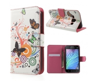 qMust Samsung Galaxy J1 Wallet Case - hoesje met stand - Spring