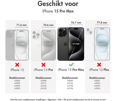 Selencia Echt Lederen Bookcase iPhone 15 Pro Max - Dusty Pink