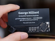 George Hilliard: visitekaartje met Linux