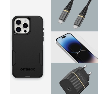 Otterbox Commuter (iPhone 15 Pro Max) Zwart