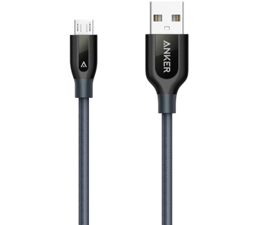 Anker PowerLine+ Micro USB (3ft/0.9m) Space Gray