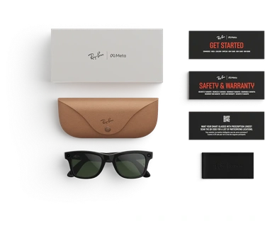 Meta Ray-Ban (Gen 2) Wayfarer, Mat Zwart, Transitions Grafiet Groen