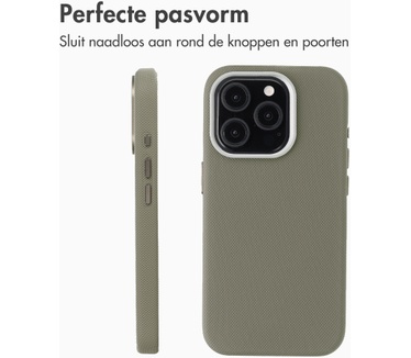 Accezz Mesh Backcover met MagSafe voor de Apple iPhone 15 Pro - Donkergrijs