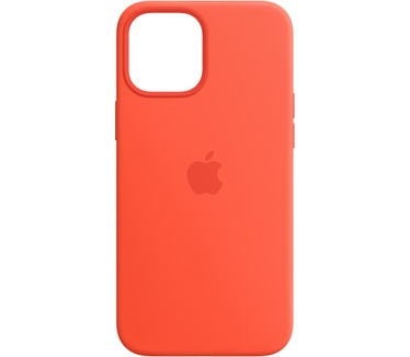 Apple MagSafe Siliconen Back Cover Donkeroranje iPhone 12 Pro Max