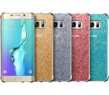 Samsung Galaxy S6 edge Plus Glitter Cover Blauw