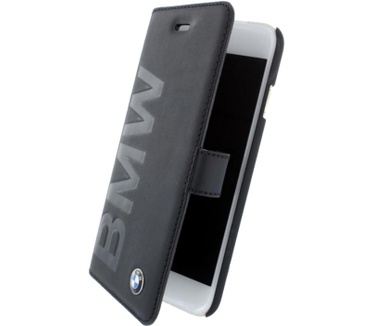 BMW Signature Book Case Leather voor iPhone 7 Plus (5.5") - Zwart Zwart