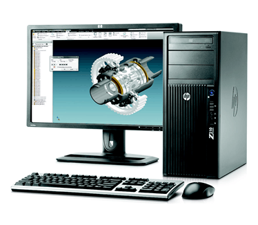 HP Z210 Small form factor + HP ZR22w monitor