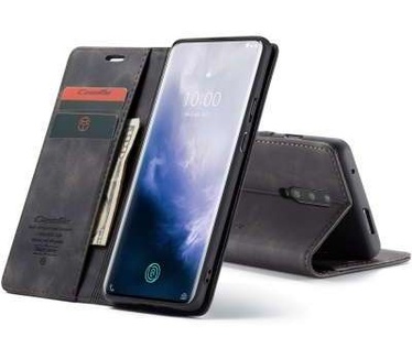 Caseme OnePlus 7 Pro Retro Wallet Case - Zwart