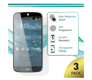 X'entrix Screen Protector Acer liquid Jade Z - Crystal Clear - 3 stuks