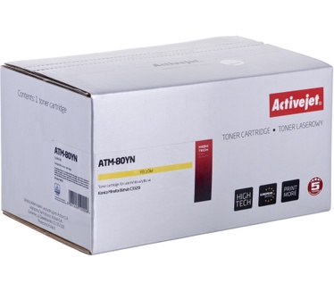 Activejet ATM-80YN tonercartridge voor Konica Minolta printers, vervanging Konica Minolta TNP80Y; Supreme; 9000 pagina's; geel