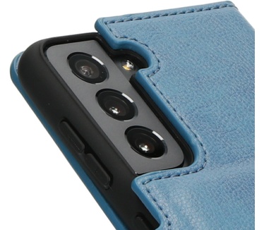 Mobiparts Classic Wallet Case Samsung Galaxy S21 Steel Blue