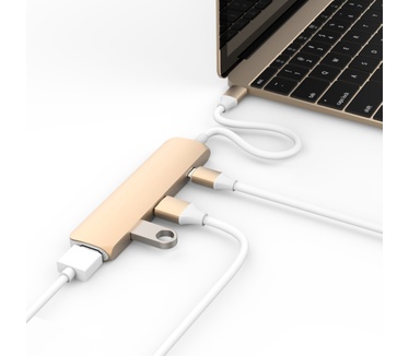 Hyper USB-C Adapter Kit met HDMI USB 3.1 (Goud)
