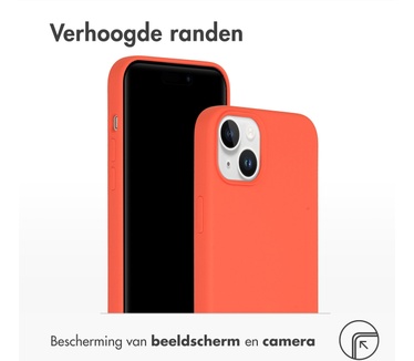 Accezz Liquid Silicone Backcover iPhone 15 Plus - Nectarine