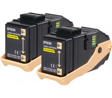 Epson AL-C9300N Double Pack Toner Cartridge Yellow 7.5kx2