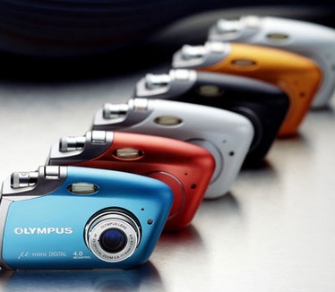 Olympus µ-mini Digital in zes kleuren