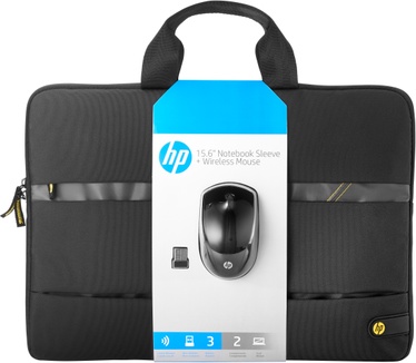 HP 15.6 Wireless Essentials Kit Grijs, Zwart