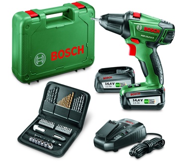 Bosch PSR 14,4 LI-2 + extra accu + accessoires set