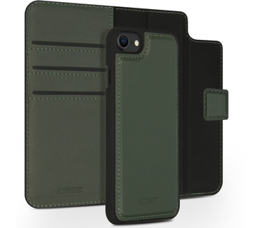 Accezz Premium Leather 2 in 1 Wallet Bookcase iPhone SE (2022 / 2020) / 8 / 7 / 6(s) - Groen