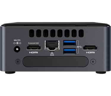 Intel NUC 7i7DNHE BGA 1356 1.9GHz i7-8650U UCFF Zwart, Grijs