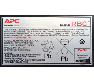 APC Batterij Vervangings Cartridge APCRBC117